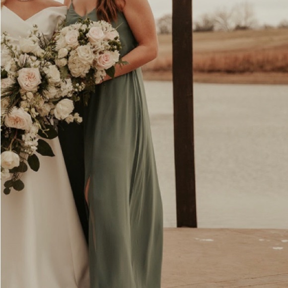 Birdy Grey Dresses Birdy Grey Eucalyptus Colored Bridesmaid Dress